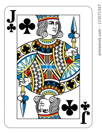 Jack of Clubs Design from Deck of Playing Cards Jack of Clubs Design from Deck of Playing Cards 133071387