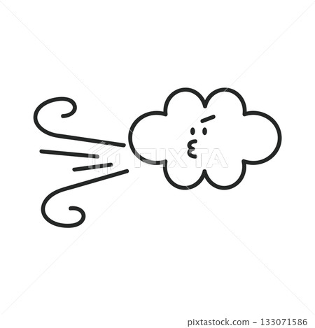 Simple strong wind/typhoon icon Weather Simple strong wind/typhoon icon Weather 133071586