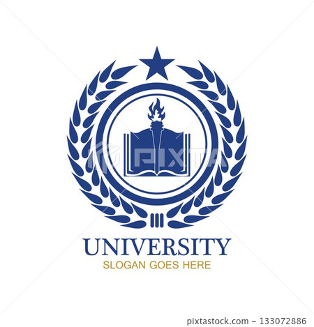 University, Academy, School and Course logo design template 133072886