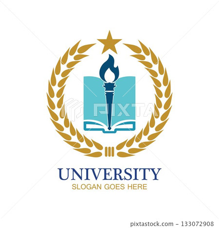 University, Academy, School and Course logo design template 133072908