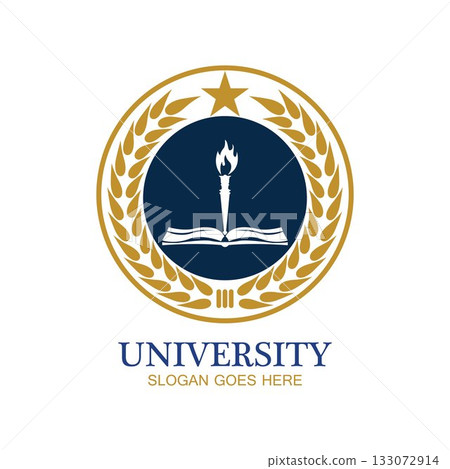 University, Academy, School and Course logo design template 133072914
