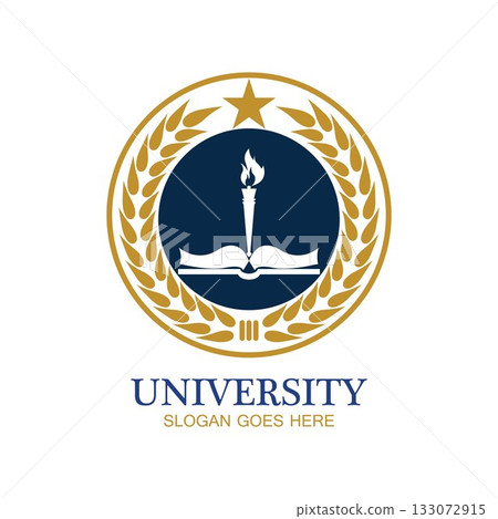 University, Academy, School and Course logo design template 133072915