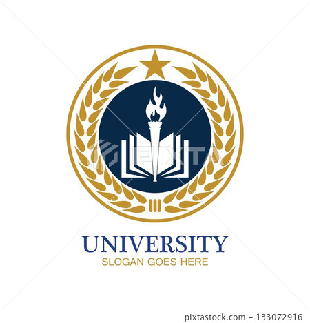 University, Academy, School and Course logo design template 133072916
