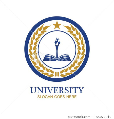 University, Academy, School and Course logo design template 133072919