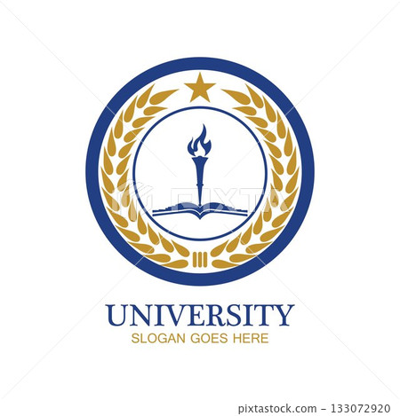 University, Academy, School and Course logo design template 133072920