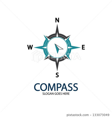 Creative Compass Concept Logo Design Template 133073049