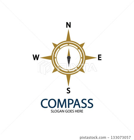 Creative Compass Concept Logo Design Template 133073057