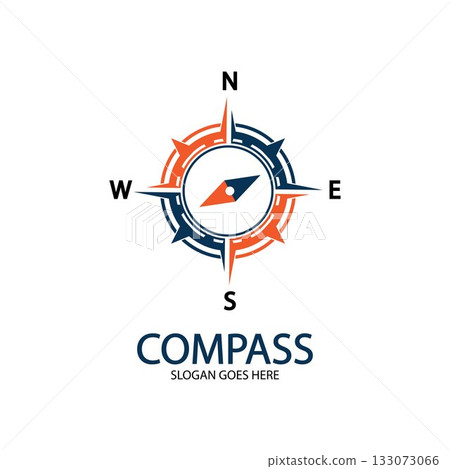 Creative Compass Concept Logo Design Template 133073066