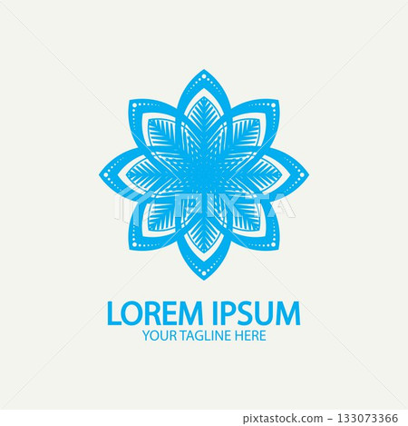 Flower logo. The circular logo. Logo of the flower. Stylized flower. Petals. Simple logo. The brand name emblem logo. Mandala. Logo boutique. Logotype for beauty. Logo for flower shop. Flower logo. The circular logo. Logo of the flower. Stylized flower. Petals. Simple logo. The brand name emblem logo. Mandala. Logo boutique. Logotype for beauty. Logo for flower shop. 133073366