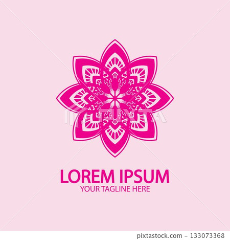 Flower logo. The circular logo. Logo of the flower. Stylized flower. Petals. Simple logo. The brand name emblem logo. Mandala. Logo boutique. Logotype for beauty. Logo for flower shop. Flower logo. The circular logo. Logo of the flower. Stylized flower. Petals. Simple logo. The brand name emblem logo. Mandala. Logo boutique. Logotype for beauty. Logo for flower shop. 133073368