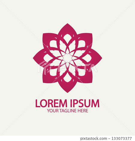 Flower logo. The circular logo. Logo of the flower. Stylized flower. Petals. Simple logo. The brand name emblem logo. Mandala. Logo boutique. Logotype for beauty. Logo for flower shop. Flower logo. The circular logo. Logo of the flower. Stylized flower. Petals. Simple logo. The brand name emblem logo. Mandala. Logo boutique. Logotype for beauty. Logo for flower shop. 133073377