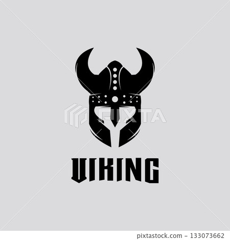 Viking helmet logo design vector template Viking helmet logo design vector template 133073662