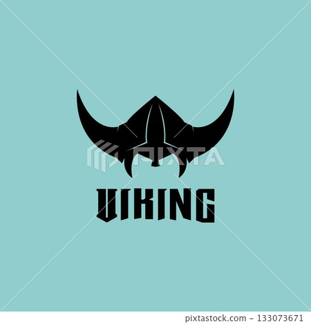 Viking helmet logo design vector template Viking helmet logo design vector template 133073671