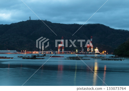Container terminal on the opposite bank Container terminal on the opposite bank 133073764