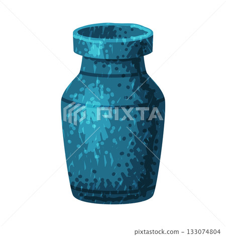 Blue Vase as Pottery and Ceramic Tableware and Crockery Vector Illustration Blue Vase as Pottery and Ceramic Tableware and Crockery Vector Illustration 133074804
