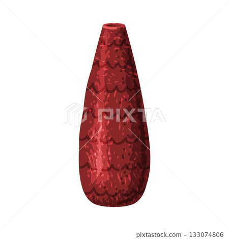 Brown Vase as Pottery and Ceramic Tableware and Crockery Vector Illustration Brown Vase as Pottery and Ceramic Tableware and Crockery Vector Illustration 133074806
