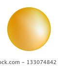 Yellow sphere illustration 133074842