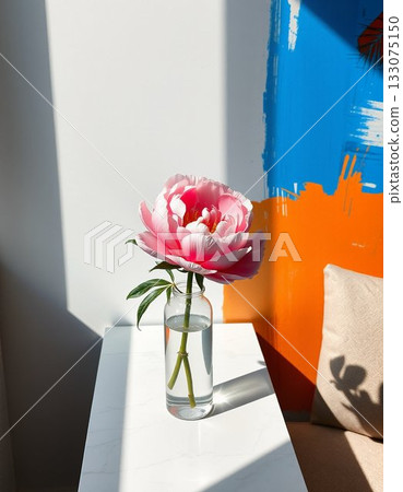 flower vase with decoration flower vase with decoration 133075150