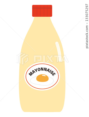 illustration of mayonnaise 133075297