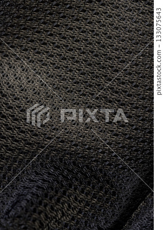 woven fabric to ensure air circulation, black thick fabric to provide ventilation of backpacks 133075643