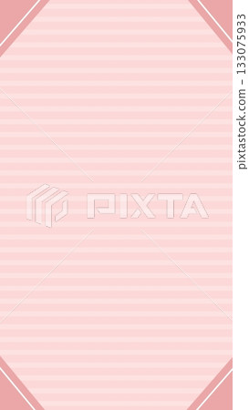 簡潔可愛的粉紅彩色邊框背景 133075933