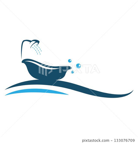 Bathtub logo icon design Bathtub logo icon design 133076709