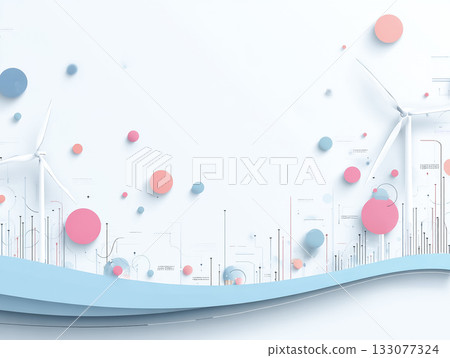 AI natural energy development planning analysis background illustration 133077324
