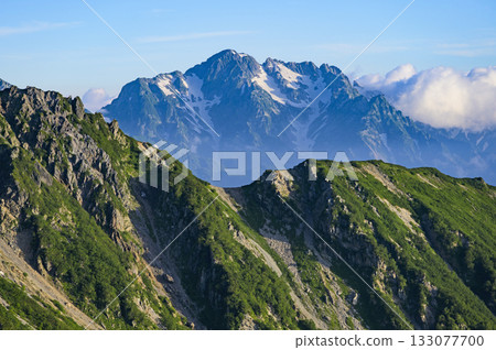 從哈里諾基埡口眺望劍山 從哈里諾基埡口眺望劍山 133077700