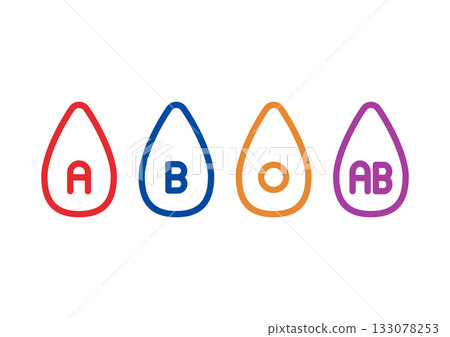 Simple blood type icon Simple blood type icon 133078253