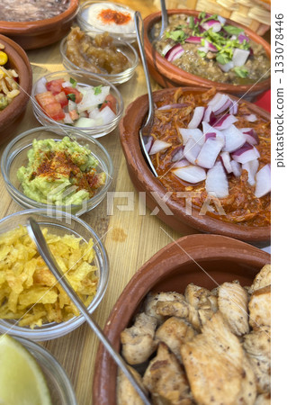 Typical Mexican Varied Food 133078446