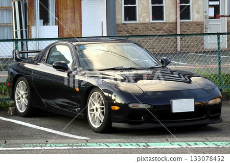 Black sports car (Mazda RX-7 3rd generation) Black sports car (Mazda RX-7 3rd generation) 133078452