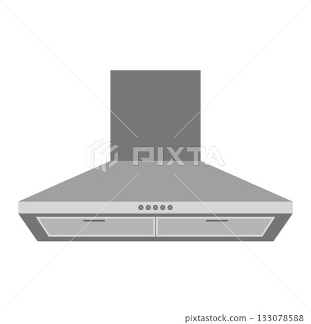 Modern Kitchen Range Hood Vector Illustration. Perfect for modern kitchen interiors, appliance catalogs, instruction manuals, home design blogs, kitchen appliance icons. Modern Kitchen Range Hood Vector Illustration. Perfect for modern kitchen interiors, appliance catalogs, instruction manuals, home design blogs, kitchen appliance icons. 133078588