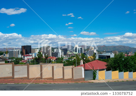 Cityscape skyline Windhoek capital Namibia Cityscape skyline Windhoek capital Namibia 133078752