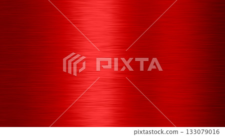 Shiny red metal plate Shiny red metal plate 133079016