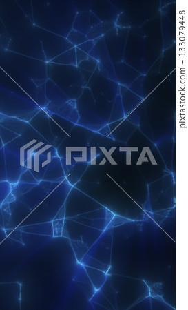 Abstract glowing blue network lines connected across a dark background, resembling digital connections Abstract glowing blue network lines connected across a dark background, resembling digital connections 133079448