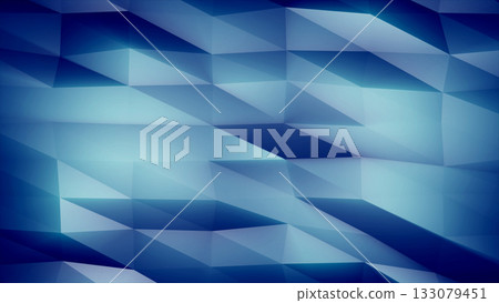 Abstract blue polygon background with faceted triangular gradients, modern digital texture for futuristic design 133079451