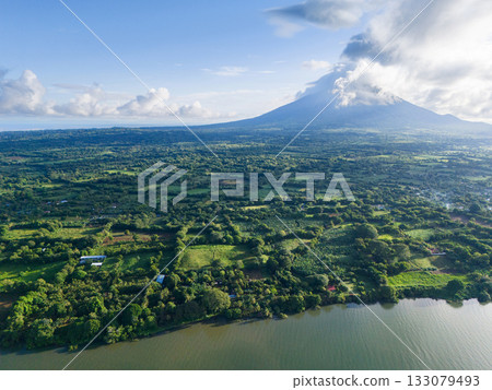 Ometepe island in sunrise light Ometepe island in sunrise light 133079493