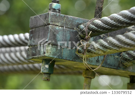 iron bridge cables detail in amazon puerto narino colombia iron bridge cables detail in amazon puerto narino colombia 133079552