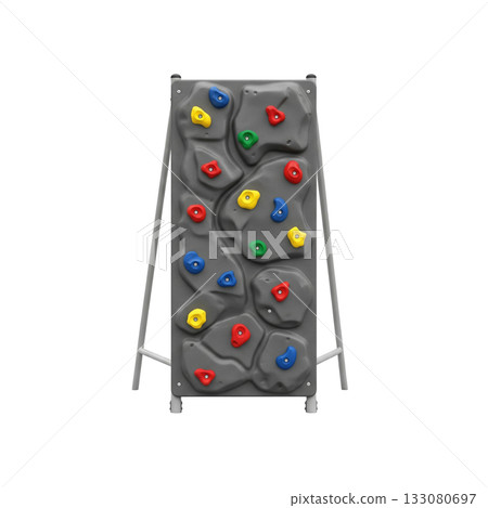 Kids climbing wall a playground equipment for children's fun and physical development 133080697