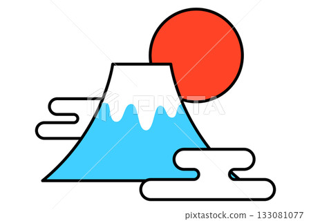 富士山和第一個日出 133081077