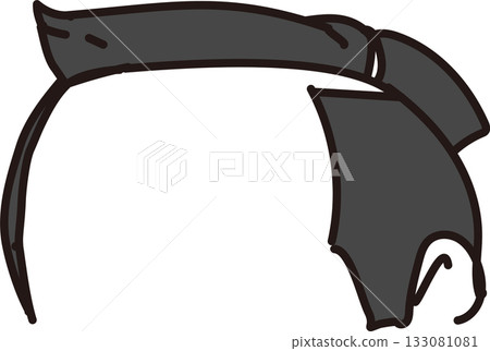 Topknot close-up illustration Topknot close-up illustration 133081081