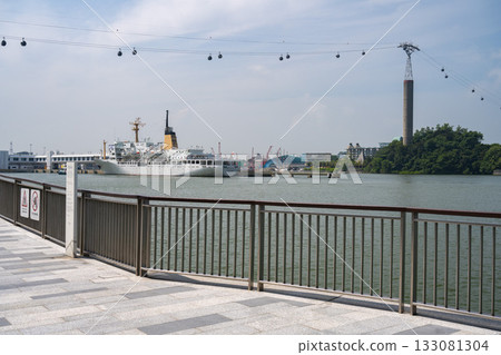 新加坡港灣纜車及海景 新加坡港灣纜車及海景 133081304