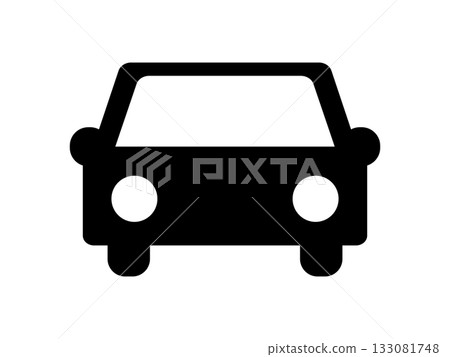 Car front icon monotone 133081748