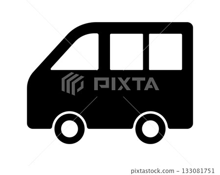 單色馬車圖標 133081751