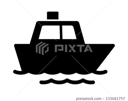 Monotone ship icon Monotone ship icon 133081757