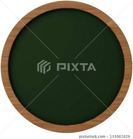 3D材質_框架_黑板_圓形 133081829