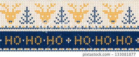 Blue Fair Isle Knitted Pattern, Cozy Nordic Winter Texture Blue Fair Isle Knitted Pattern, Cozy Nordic Winter Texture 133081877