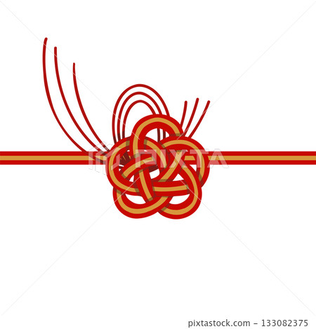 Hand-drawn illustration of Mizuhiki 133082375