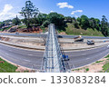 Steel Pedestrian Bridge Highway Structure Steel Pedestrian Bridge Highway Structure 133083284