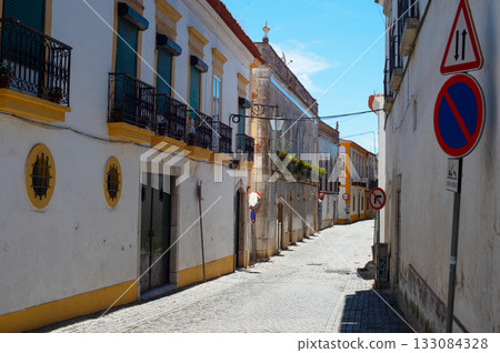old town street Beja Portugal 133084328